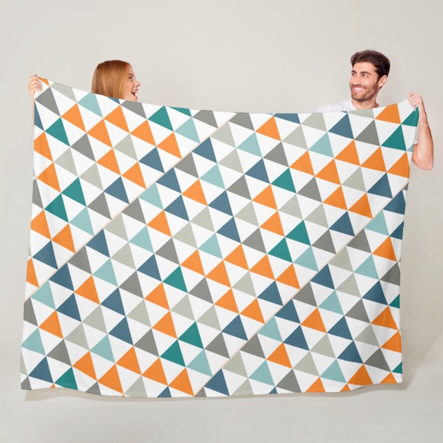 Couverture Polaire Boys Room Moderne Abstrait Triangle Motif (En situation)