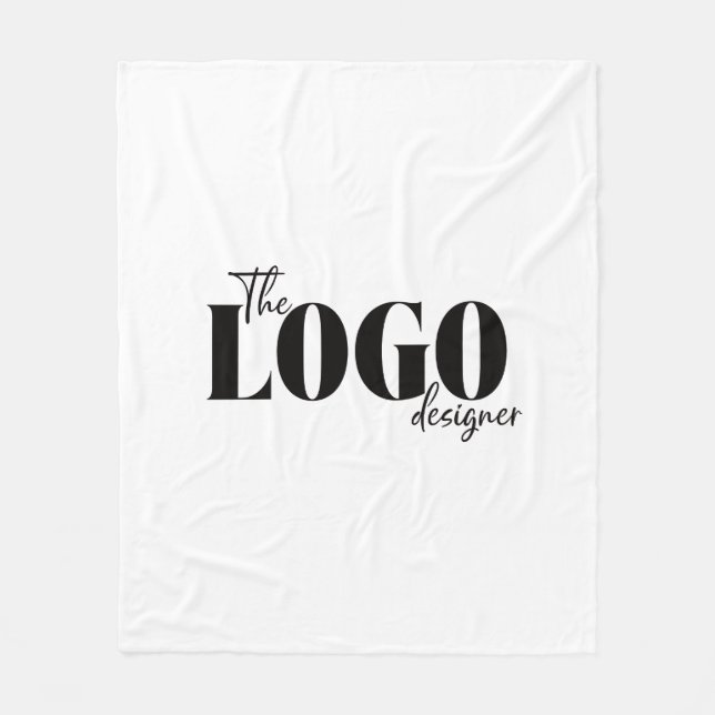 Couverture Polaire Branded Blanket Custom Logo Personal Sports Team (Devant)