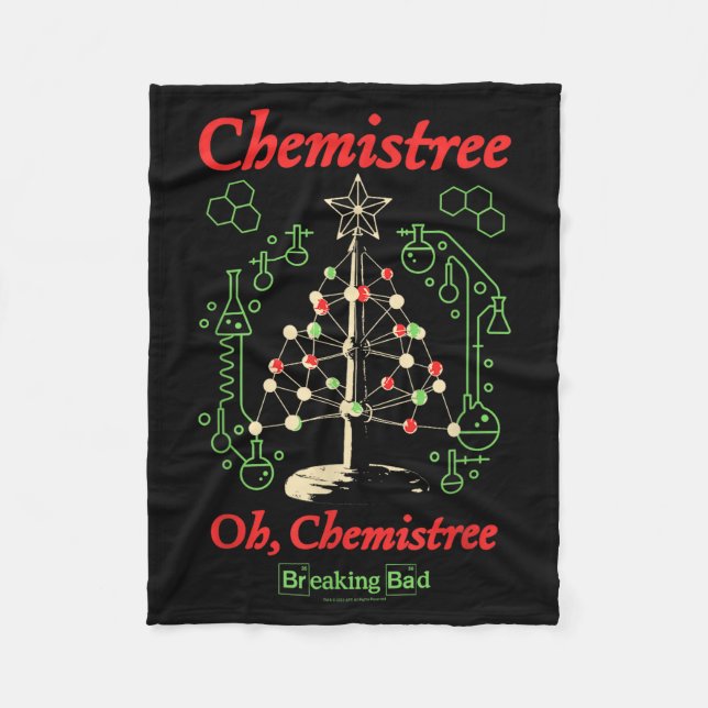 Couverture Polaire Breaking Bad Oh Chemistree Funny Christmas Science (Devant)
