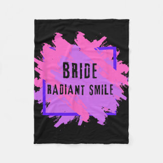 Couverture Polaire Bride Smile Radiant I Bachelorette Party I Jga