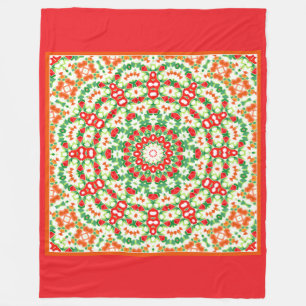 Couverture Polaire Bright Orange Green à la mode Bandana Shawl