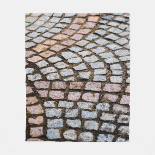 Couverture Polaire briques Brown et rouges