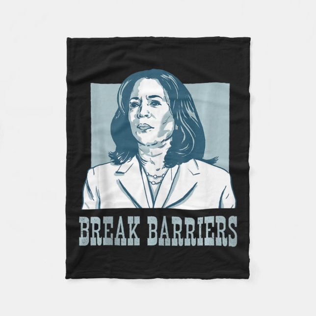 Couverture Polaire Briser Les Obstacles Kamala Harris Pour L'Élection (Devant)