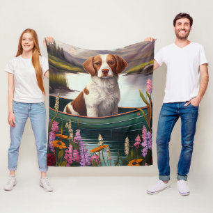 Couverture Polaire Brittany Spaniel sur une pagaie : Une aventure pit