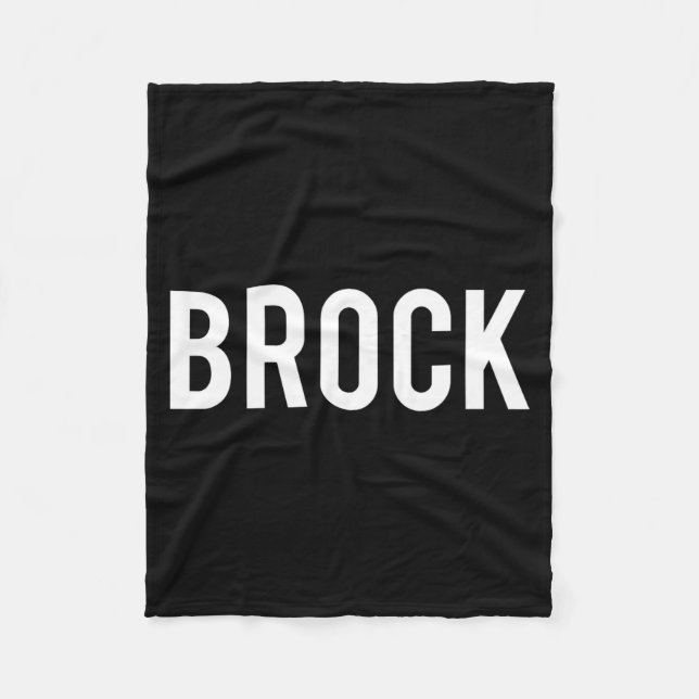 Couverture Polaire Brock - Cool New Funny Name Fan Gift Tee  (Devant)
