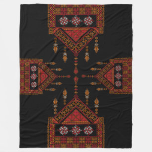 Couverture Polaire Broderie palestinienne de Tatreez Art palestine