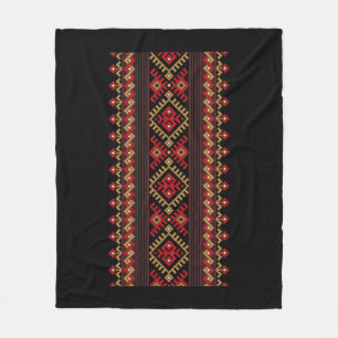 Couverture Polaire Broderie Ukraine Vyshyvanka Imprimer Motif ethniqu