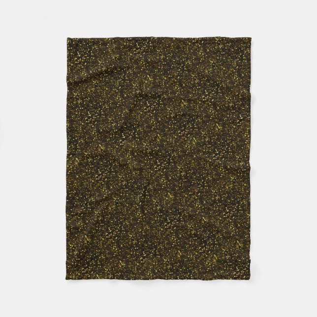 Couverture Polaire Bronze foncé Parties scintillant or jaune (Devant)