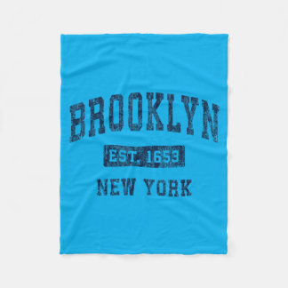 Couverture Polaire Brooklyn New York Ny Vintage Sports Établis