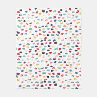 Couverture Polaire Brosse Colorée : Aquarelle Sans Couleur.