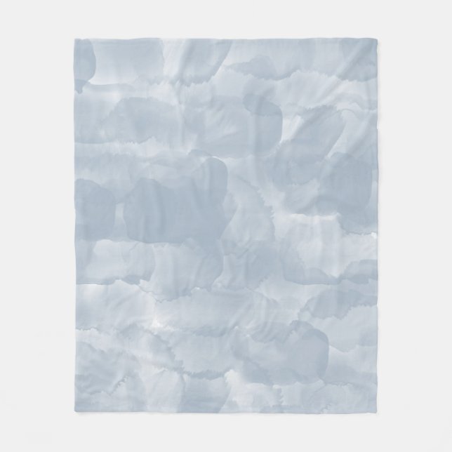 Couverture Polaire Brosse moderne couleur bleu foncé (Devant)