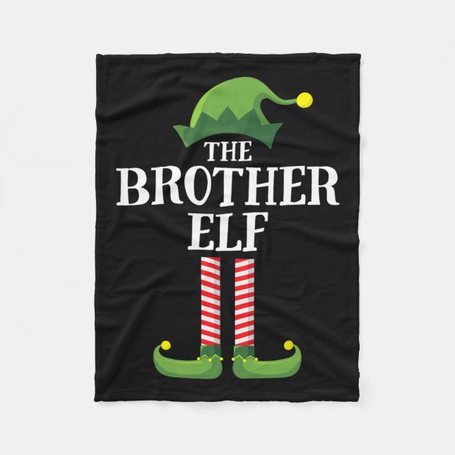 Couverture Polaire Brother Elf Matching Famille Groupe Noël (Devant)