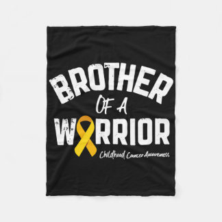 Couverture Polaire Brother Of A Warrior Childhood Cancer Awareness Bo