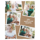 Brown moderne multi photo accueil familial cadeau