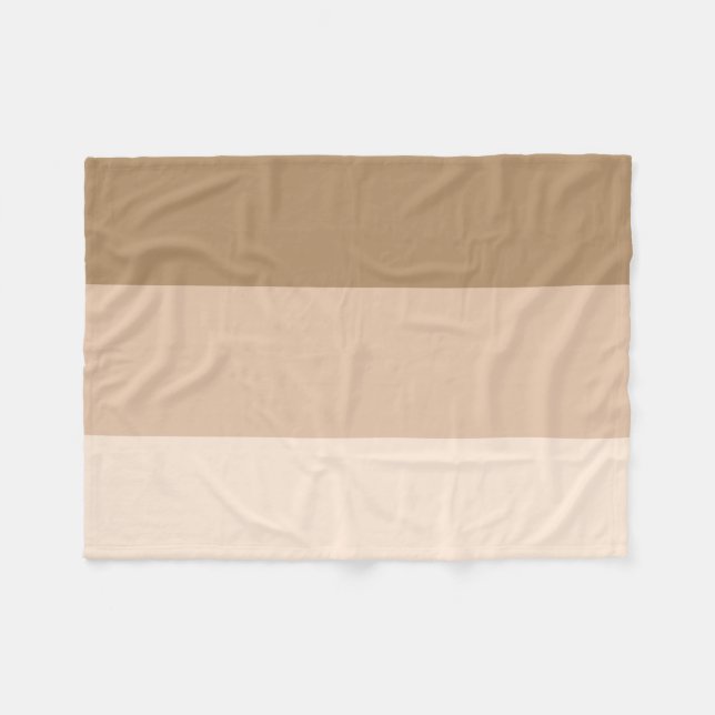 Couverture Polaire Brown Ombre strié (Devant (Horizontal))
