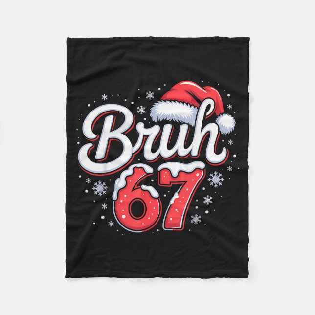 Couverture Polaire Bruh 67 Boys Christmas Pajamas Teens Boys Kids Xma (Devant)