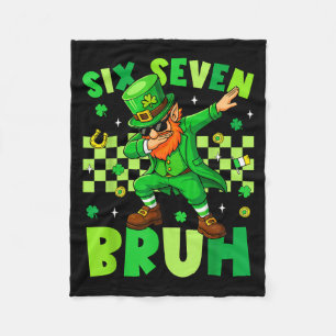 Couverture Polaire Bruh 67 Saint-Patrick Leprechaun Six Seven 6 7