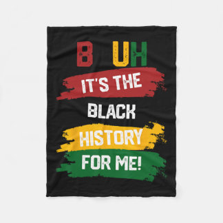 Couverture Polaire Bruh C'est l'histoire noire pour moi Chemise Noir 