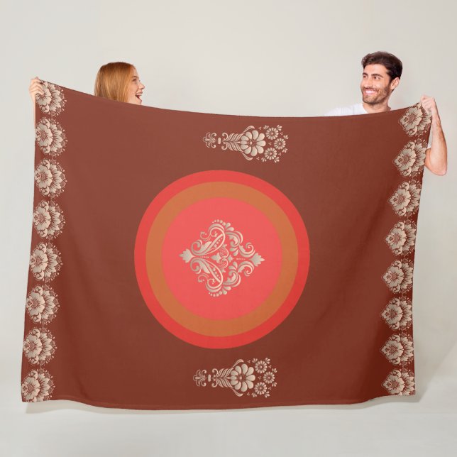 Couverture Polaire Brun foncé (En situation)