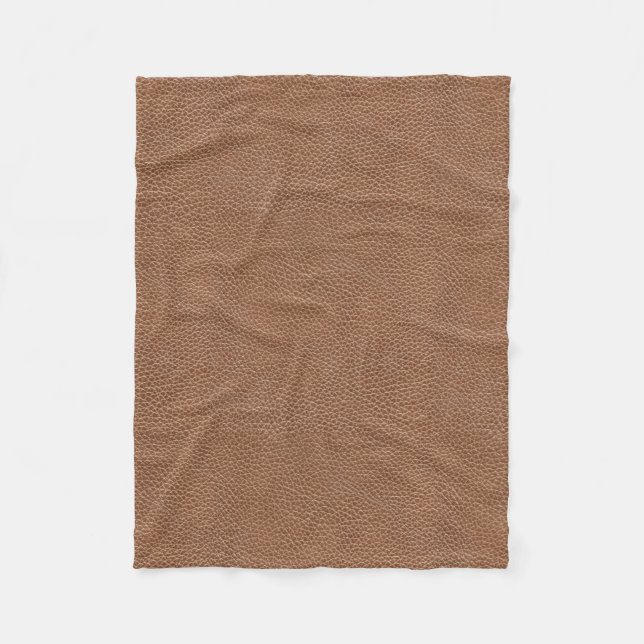 Couverture Polaire Brun naturel en cuir de Faux (Devant)
