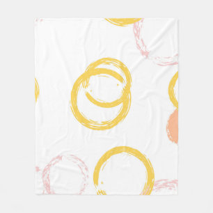 Couverture Polaire Brush Circle. Vintage Motif sans couture. D coloré