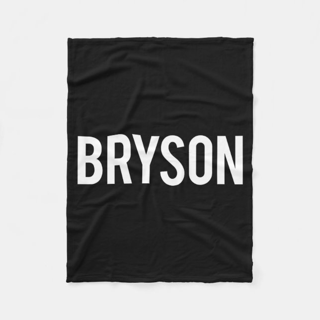 Couverture Polaire Bryson - Cool New Funny Name Fan Gift Tee  (Devant)