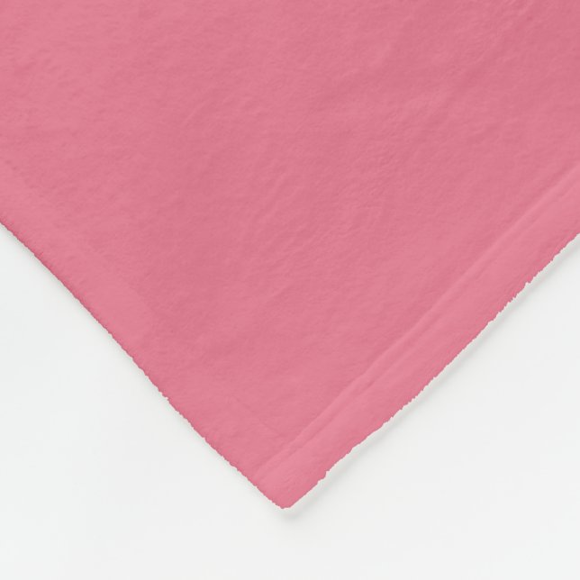 Couverture Polaire Bubblegum rose couleur solide Impression, Rouge ro (Coin)