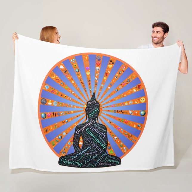COUVERTURE POLAIRE BUDDAH CROIT (En situation)