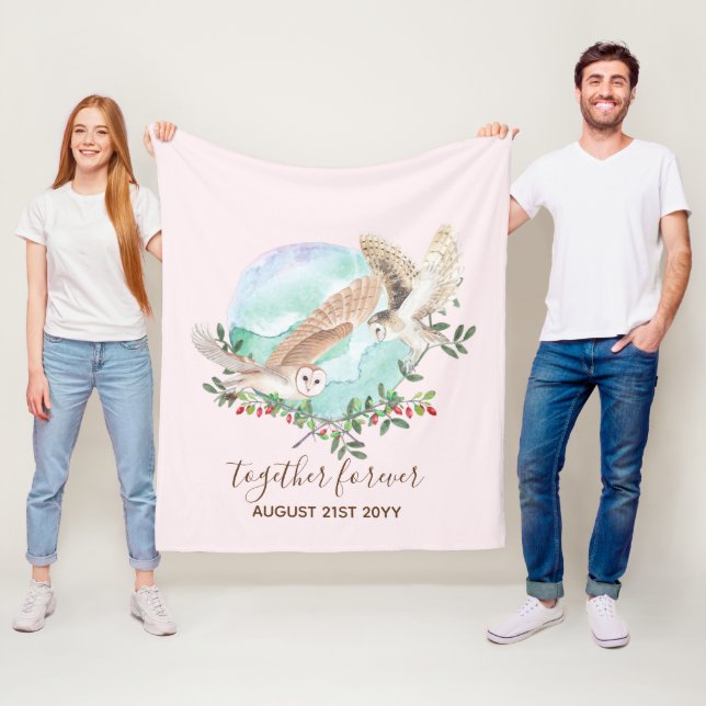 Couverture Polaire BUDGET Nouveaux mariés Cadeaux de mariage personna (En situation)
