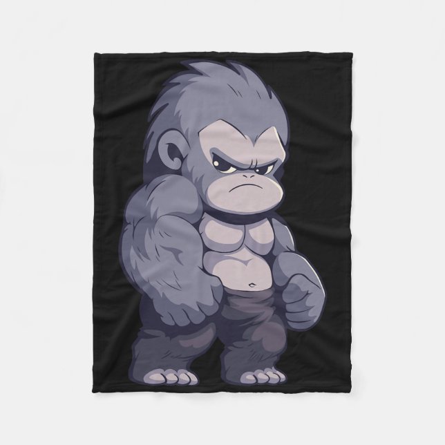Couverture Polaire Buff Alpha Silverback Gorilla Ape Design Boxer Go (Devant)