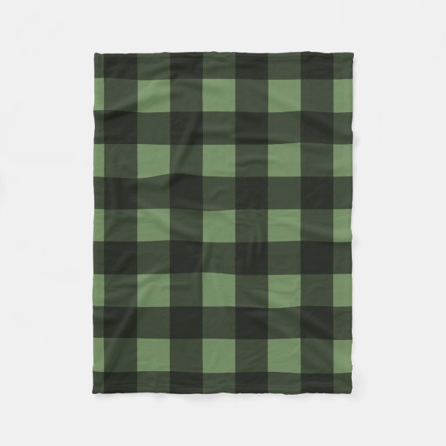 Couverture Polaire Buffalo Check Lumberjack Plaid Couleur personnalis (Devant)