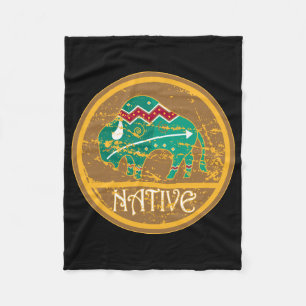 Couverture Polaire Buffalo indien indigène