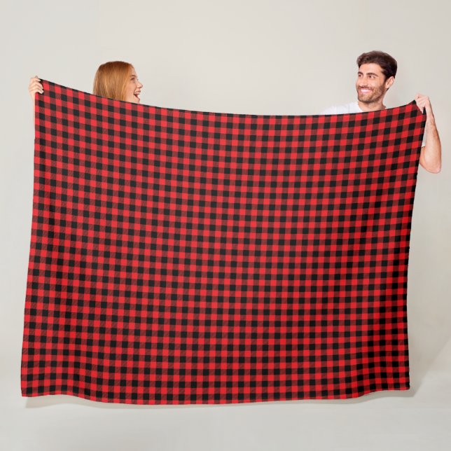 Couverture Polaire Buffalo Plaid Fleece Blanket (En situation)