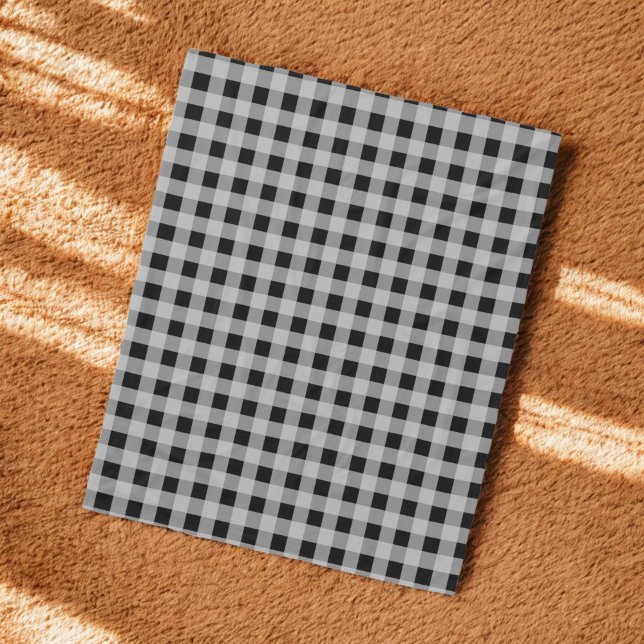 Couverture Polaire Buffle gris noir Plaid Holiday (Créateur téléchargé)