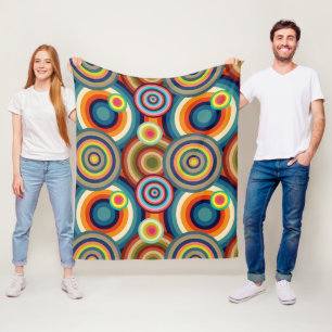 Couverture Polaire Bullseyes colorés