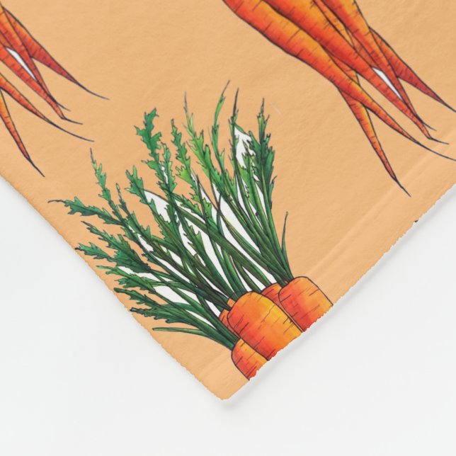 Couverture Polaire Bunch de carottes Orange Vegetable Veggie Garden (Coin)