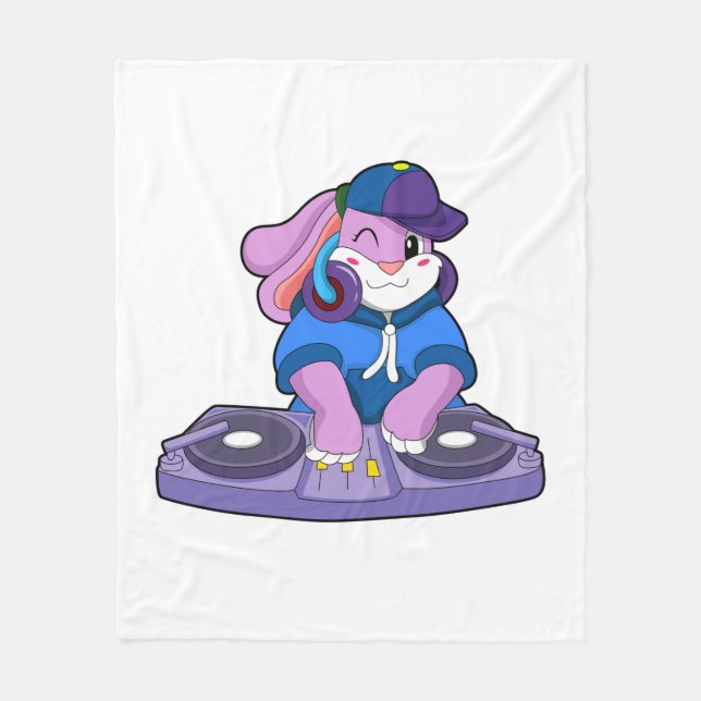Couverture Polaire Bunny comme musicien avec mixeur (Devant)