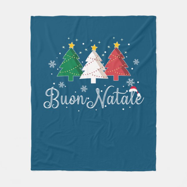 Couverture Polaire Buon Natale Italian Christmas Tree (Devant)