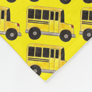Couverture Polaire Bus scolaire Jaune Bus Conducteur Enseignement