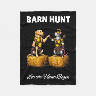 Couverture Polaire Byrn Hunt Lover - Joli Rat Guerrier Et Travail Jau
