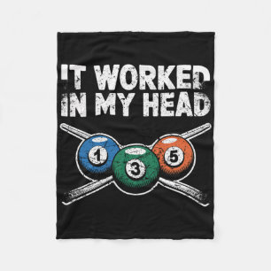 Couverture Polaire Ça M'A Fonctionné Dans Mon Humour De Billard De La
