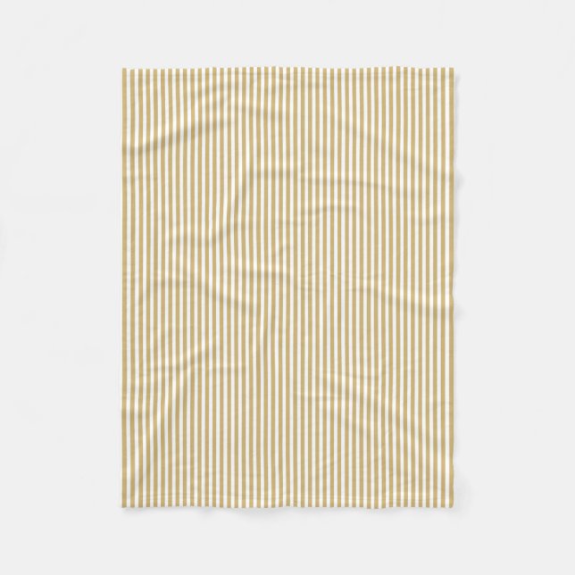 Couverture Polaire Cabana beige et blanc kaki (Devant)