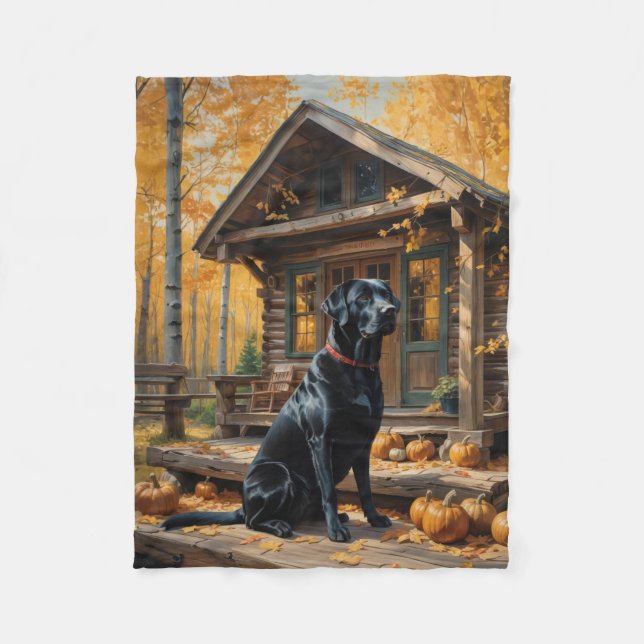 Couverture Polaire Cabine du journal de l'extracteur Black Labrador A (Devant)