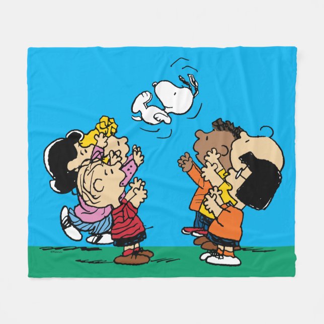 Couverture Polaire cacahuètes | Amusement d'amis (Devant (Horizontal))