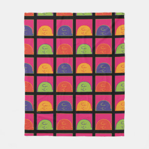 Couverture Polaire cacahuètes Art Pop moderne C'est Charlie Brown