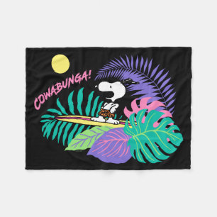 Couverture Polaire cacahuètes Cowabunga Snoopy