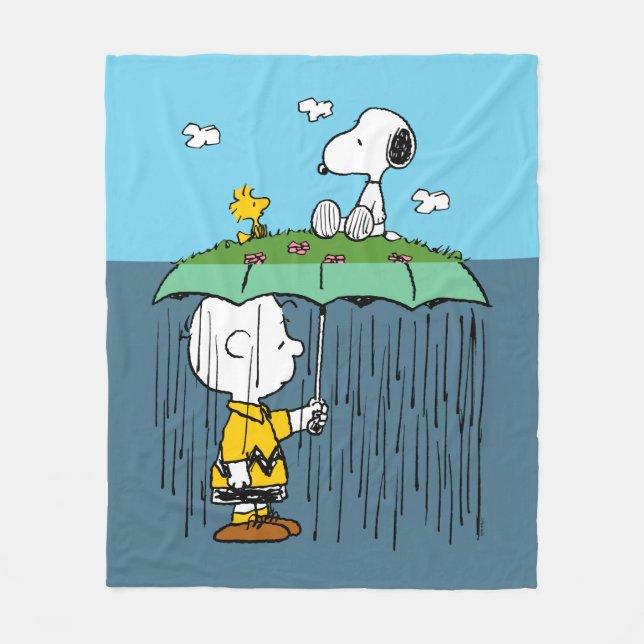 Couverture Polaire cacahuètes | Jour ensoleillé Jour de pluie Half &  (Devant)