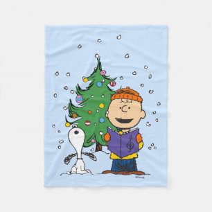 Couverture Polaire cacahuètes   Noël