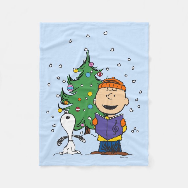 Couverture Polaire cacahuètes | Noël (Devant)