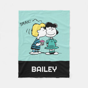 Couverture Polaire cacahuètes   Saint Valentin   Lucy & Schroeder